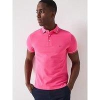 Tommy Hilfiger Slim Fit Tipped Polo Shirt - Pink