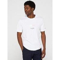 Tommy Hilfiger Ithaca Printed Flag Logo T-Shirt - White