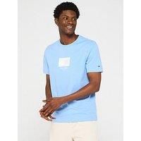 Tommy Hilfiger Ithaca Printed Flag Logo T-Shirt - Blue