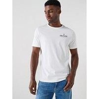 Tommy Hilfiger Men’s Short Sleeve Regular Fit Stack T-Shirt, White (White), S