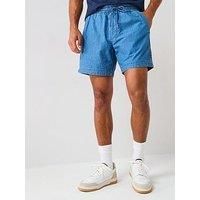Tommy Jeans Ripstop Denim-Style Shorts - Blue