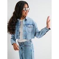Women's Tommy Hilfiger Jacket DW0DW21063 Denim Mid Light