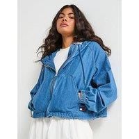 Tommy Jeans Zip Through Ripstop Jkt Ci8050 - Blue