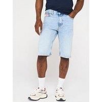 Tommy Jeans Ryan Flag Pocket Denim Shorts - Light Wash