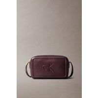 Calvin Klein Women's Raised Ck Camera Bag Fudge in Brown