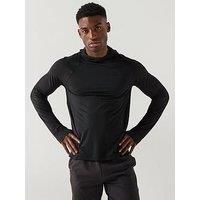 Calvin Klein Sport Ck Commuter Performance Long Sleeve T-Shirt - Black
