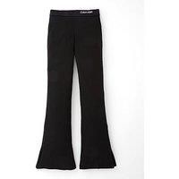 Calvin Klein Jeans Girls Rib Flare Pants - Black