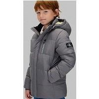 Calvin Klein Jeans Boys Essential Padded Jacket - Granite Grey
