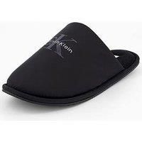 Calvin Klein Hotel Slipper Monologo Slippers - Black