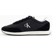 Calvin Klein Retro Runner Mix Mat Trainers - Black