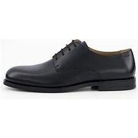 Calvin Klein Rubber Derby Leather Dress Shoes - Black