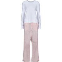 Calvin Klein Long Sleeve T-Shirt & Pyjama Pant Set - White