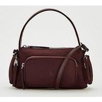 Calvin Klein Nylon Bag With Attachable Straps - Brown