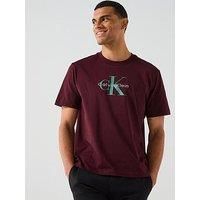 Calvin Klein Jeans Hero Embroidered Monologo T-Shirt - Brown