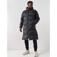 Calvin Klein Jeans Men/'s LS LONG LENGTH HOODED NYLON PUFF LV04RD518G Coats, Black (Black), S