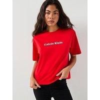 Calvin Klein Jeans Embroidered Logo T-Shirt - Red