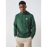 Calvin Klein Jeans Left Chest Woven Badge Overhead Hoodie - Green
