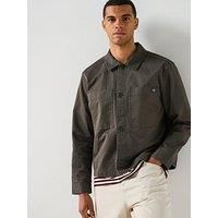 Calvin Klein Jeans Long Sleeve Cotton Overshirt - Green