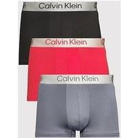 Calvin Klein Underwear 3 Pack Brushed Microfibre Trunks - Assorted