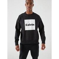 Calvin Klein Jeans Calvin Klein Jeans Box Graphic Crew Sweat - Black