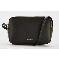Foil Logo Elongated Camera Bag Black/Toasted Coconut