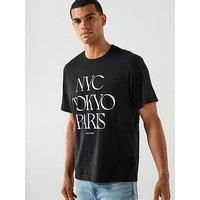 Calvin Klein Jeans Flagship City Graphic T-Shirt - Black