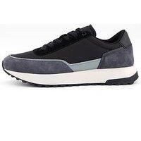 Calvin Klein Low Top Lace Up Repreve Mix Trainers - Black