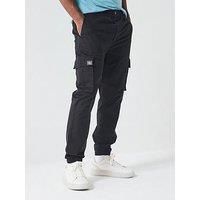 Calvin Klein Jeans Skinny Elastic Twill Cargo Pants - Black