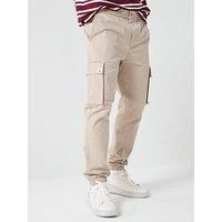 Calvin Klein Jeans Skinny Elastic Twill Cargo Pants - Khaki