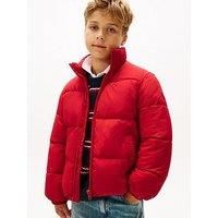 Tommy Hilfiger Boys Flag Padded Jacket - Medium Red