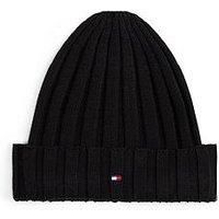 Tommy Hilfiger Kids Small Flag Beanie - Black