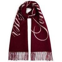Tommy Hilfiger Script Logo Scarf - Pink