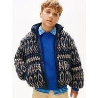 Tommy Hilfiger Boys Fairisle Teddy Jacket - Fairisle All Over Print I