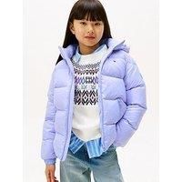 Tommy Hilfiger Girls Essential Down Jacket - Vintage Iris