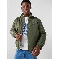 Tommy Jeans Men/'s TJM Essential Padded Jacket Ext Dm0Dm21936 Puffer, Green (Pewter Green), S