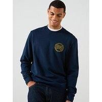 Tommy Jeans Regular Fit Varsity Circle Crew Sweatshirt - Black