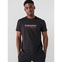 Tommy Jeans Men’s Short Sleeve Regular Fit T-Shirt, Black (Black), S