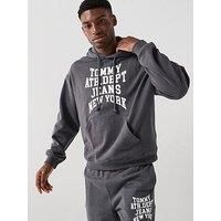 Tommy Jeans 90S Boxy Varsity Hoodie - Black