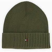 Tommy Hilfiger Pima Cotton Flag Beanie Hat - Green