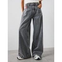 Tommy Jeans Loose Wide Leg Jean - Black