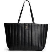 Tommy Hilfiger Women/'s TH GRACE TOTE AW0AW17670 Tote, Black (Black), One Size