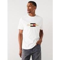 Tommy Hilfiger Icon Gold Script T-Shirt - Off White