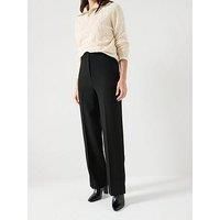 Tommy Hilfiger Women’s Punto Relaxed Straight Fit Trousers, Black (Black), 6