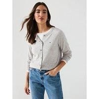 Tommy Hilfiger Wool Cashmere Cardigan - Grey