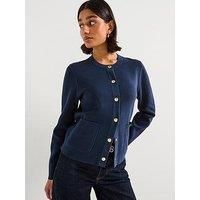 Tommy Hilfiger Jersey Reversible Cardigan - Blue