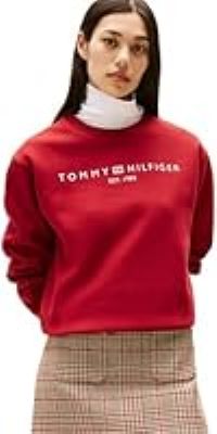 Tommy Hilfiger Women’s Sweatshirt without Hood, Red (Regatta Red), XL