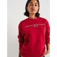 Tommy Hilfiger Women’s Sweatshirt without Hood, Red (Regatta Red), 3XL