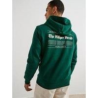 Tommy Hilfiger Herald Graphic Print Hoodie - Dark Green