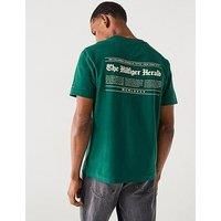 Tommy Hilfiger Herald Back Print Graphic T-Shirt - Dark Green