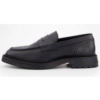 Tommy Hilfiger Comfort Leather Loafer Shoes - Black